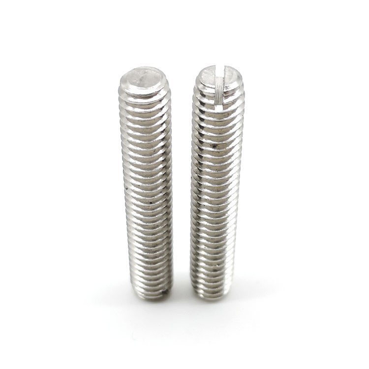 Slotted Hex Socket Set Screw With Flat Point